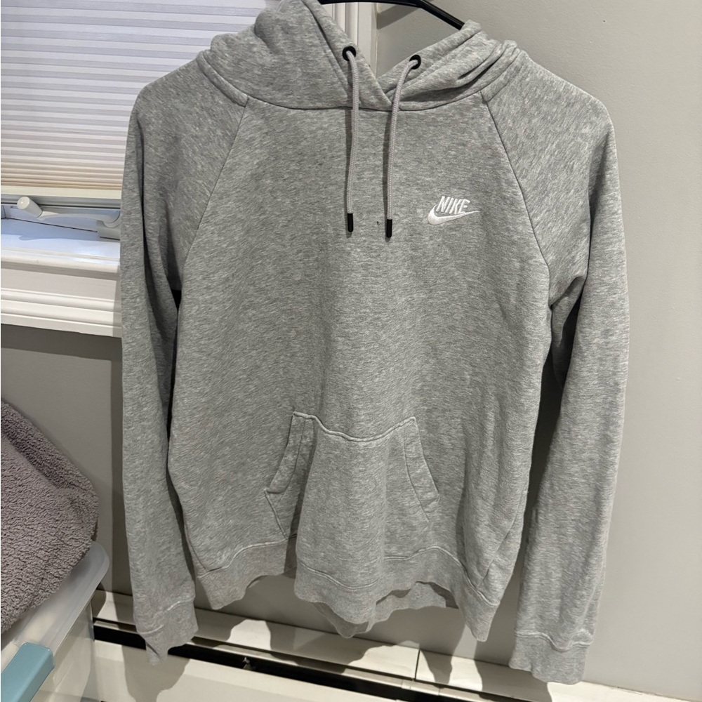 Nike Women's Light Gray Hoodie